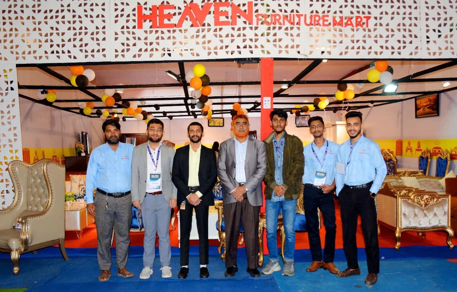 চট্টগ্রাম ফার্নিচার মেলায় হেভেন ফার্নিচার মার্টের প্যাভিলিয়ন ও টিম